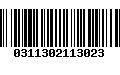 Código de Barras 0311302113023