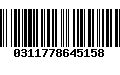 Código de Barras 0311778645158