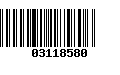 Código de Barras 03118580