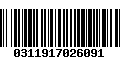 Código de Barras 0311917026091