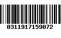 Código de Barras 0311917159072