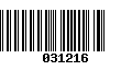 Código de Barras 031216