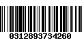 Código de Barras 0312893734260