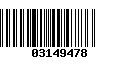 Código de Barras 03149478