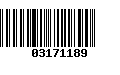 Código de Barras 03171189