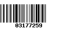 Código de Barras 03177259