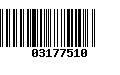 Código de Barras 03177510