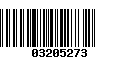 Código de Barras 03205273