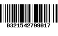 Código de Barras 0321542799017