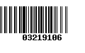 Código de Barras 03219106