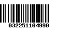 Código de Barras 032251104990