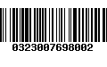 Código de Barras 0323007698002