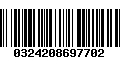 Código de Barras 0324208697702