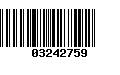 Código de Barras 03242759