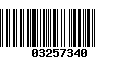 Código de Barras 03257340