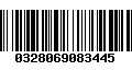 Código de Barras 0328069083445