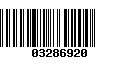 Código de Barras 03286920