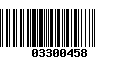 Código de Barras 03300458