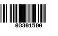 Código de Barras 03301500