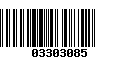 Código de Barras 03303085