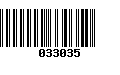 Código de Barras 033035