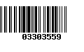 Código de Barras 03303559