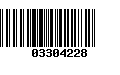 Código de Barras 03304228