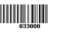 Código de Barras 033080