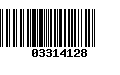 Código de Barras 03314128