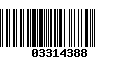 Código de Barras 03314388