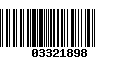 Código de Barras 03321898