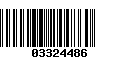 Código de Barras 03324486