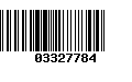 Código de Barras 03327784