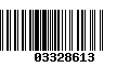 Código de Barras 03328613