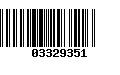 Código de Barras 03329351