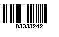 Código de Barras 03333242