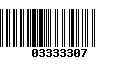 Código de Barras 03333307