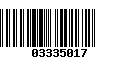 Código de Barras 03335017