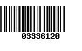 Código de Barras 03336120