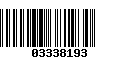 Código de Barras 03338193