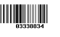 Código de Barras 03338834