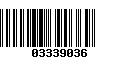 Código de Barras 03339036