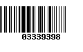 Código de Barras 03339398