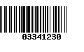 Código de Barras 03341230