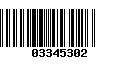 Código de Barras 03345302