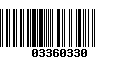 Código de Barras 03360330