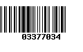 Código de Barras 03377034