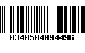 Código de Barras 0340504094496