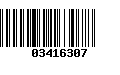 Código de Barras 03416307