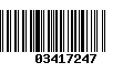 Código de Barras 03417247